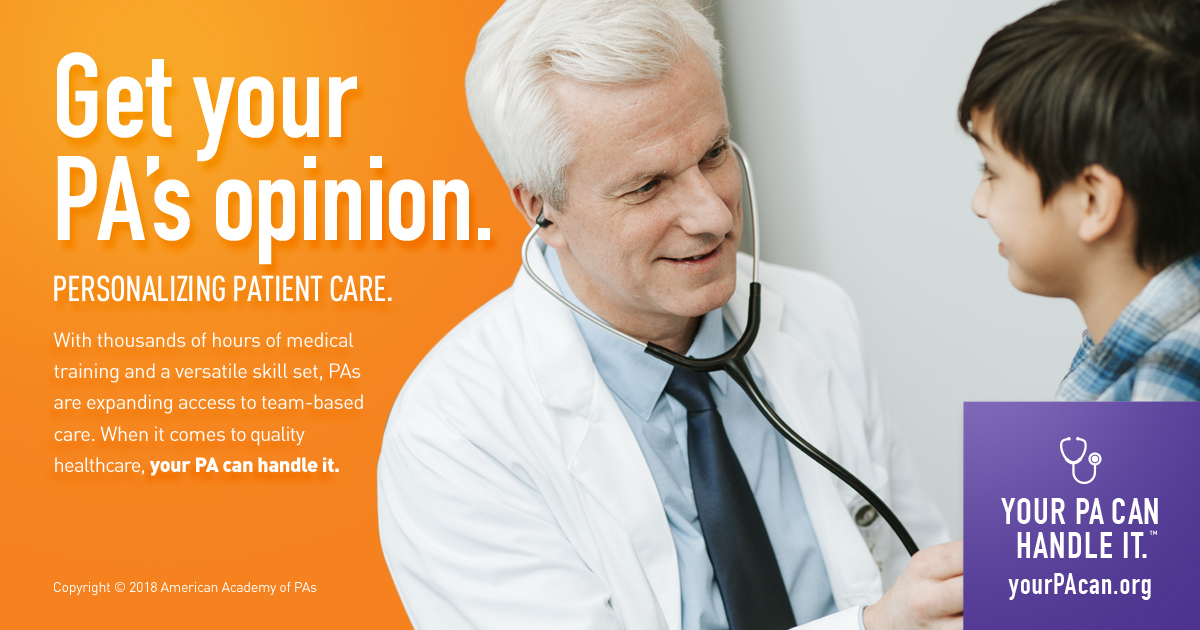 'Get your PA's opinion' Your PA Can ad