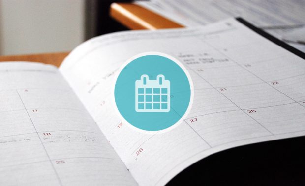 Thumbnail of open calendar book
