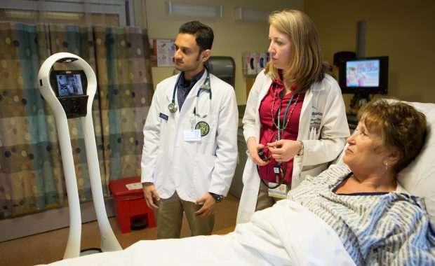 A telehealth visit